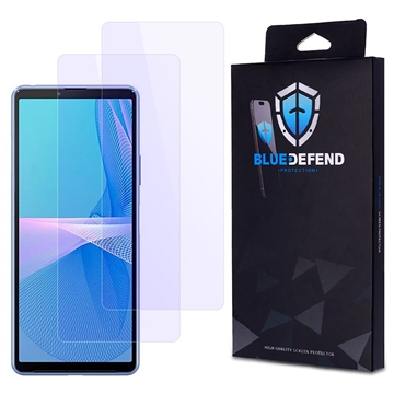 Protezione dello schermo in vetro temperato BlueDefend Anti-Blue Light per Sony Xperia 10 III - 2 pz.