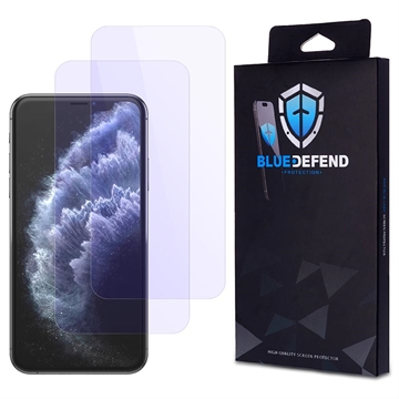 Protezione dello schermo in vetro temperato BlueDefend Anti-Blue Light per iPhone 11 Pro Max - 2 pz.