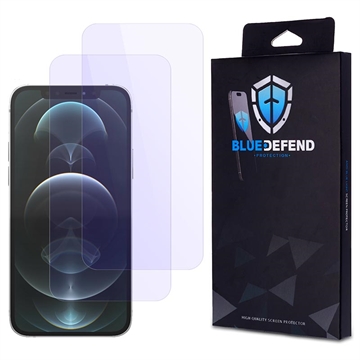 Protezione dello schermo in vetro temperato BlueDefend Anti-Blue Light per iPhone 12 Pro Max - 2 pz.