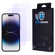 Protezione dello schermo in vetro temperato BlueDefend Anti-Blue Light per iPhone 14 Pro - 2 pz.