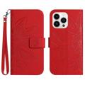 Sunflower Serie iPhone 14 Pro Max Custodia a Portafoglio - Rosso