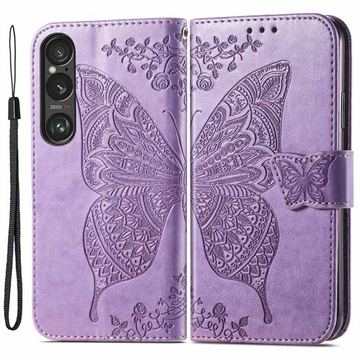 Custodia a portafoglio per Sony Xperia 1 VI serie Butterfly