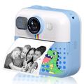 CP02 Fotocamera digitale HD per bambini con stampante termica e scheda TF da 32 G - Blu