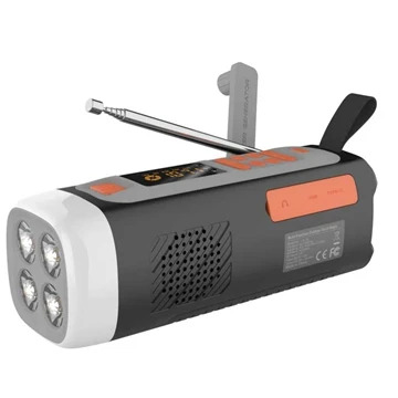 Radio solare a manovella da campeggio/altoparlante Bluetooth LR-7A - 4500mAh, AM/FM/SW