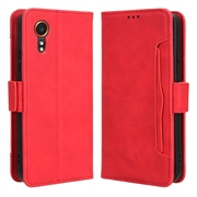 Custodia a Portafoglio Serie Cardholder per Samsung Galaxy Xcover7 - Rossa