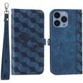 Custodia a Portafoglio Serie Rhombus per iPhone 14 Pro - Blu