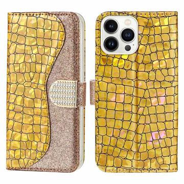 Custodia a Portafoglio Croco Bling per iPhone 11 Pro