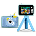 Macchina fotografica per bambini con treppiede AC10 - Blu