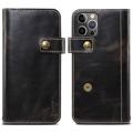 Custodia in Pelle Portafoglio Denior Vintage Series per iPhone 14 Pro