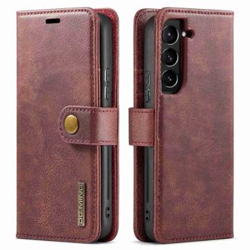 Custodia a Portafoglio Staccabile DG.Ming per Samsung Galaxy S23 5G - Vino Rosso