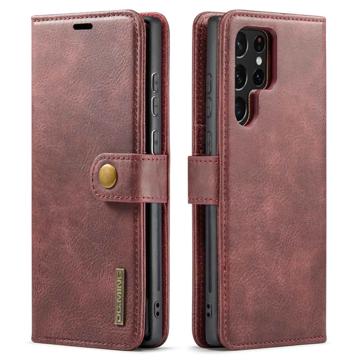 Custodia a Portafoglio Staccabile DG.Ming per Samsung Galaxy S23 Ultra 5G - Vino Rosso