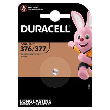 Batteria per orologio Duracell 376/377 SR626SW all\'ossido d\'argento