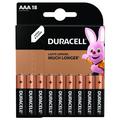 Pile alcaline Duracell Basic LR03/AAA - 18 pezzi.