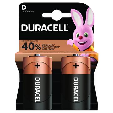 Pile Duracell Basic LR20/D - 2 pz.