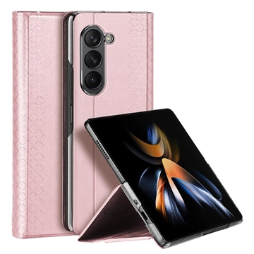  Custodia Flip Dux Ducis Bril per Samsung Galaxy Z Fold5 - Rosa