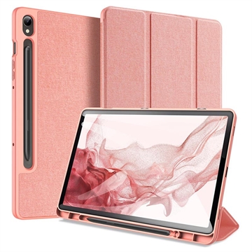 Custodia Smart Folio Tri-Fold Dux Ducis Domo per Samsung Galaxy Tab S9 (Confezione aperta - Bulk soddisfacente) - Rosa