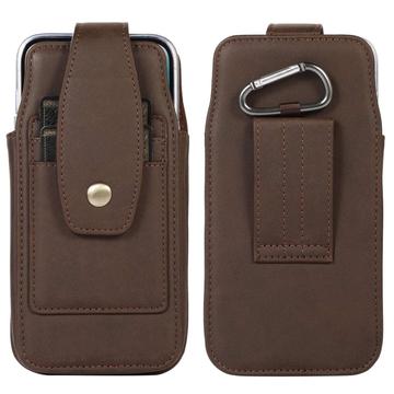 Elegante custodia universale con clip da cintura da 6.7" - Slot per carte, moschettone