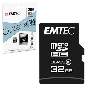 Scheda di Memoria Emtec Classic Class 10 MicroSD - ECMSDM32GHC10CG - 32GB