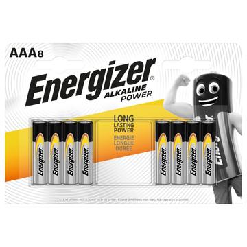 Pile alcaline Energizer LR03/AAA - 8 pezzi.