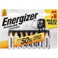 Pile alcaline Energizer Power LR6/AA - 8 pezzi.