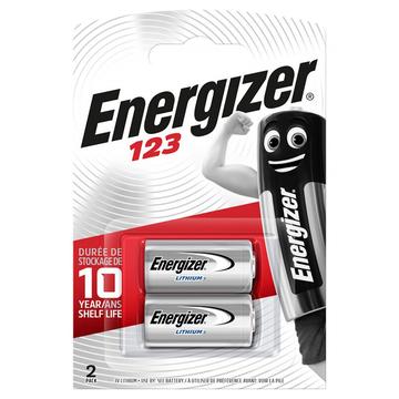 Energizer CR123 Batteria al litio fotografica 3V - 2 pz.