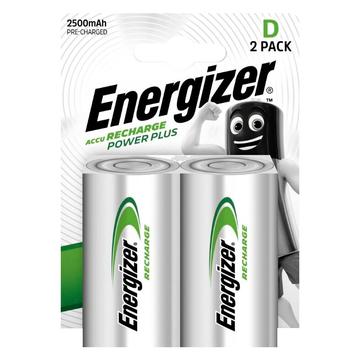 Batterie Energizer Recharge Power Plus ricaricabili R20/D 2500mAh - 2 pz.