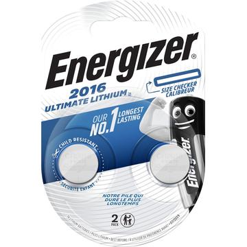 Energizer Ultimate CR2016 Batteria a bottone 3V - 2 pz.