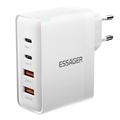 Essager ES-CD37 100W Caricabatterie rapido - Spina UE - Bianco