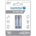 EverActive Silver Line EVHRL03-800 Batterie ricaricabili AAA 800mAh - 2 pezzi.