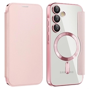 Custodia Samsung Galaxy A35 con slot per schede - Compatibile con MagSafe - Rosa