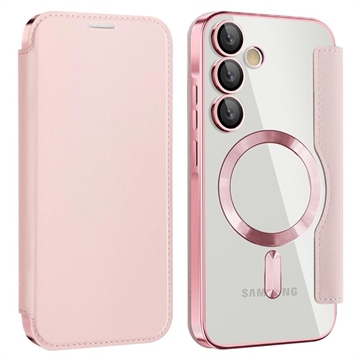 Custodia Samsung Galaxy A35 con slot per schede - Compatibile con MagSafe - Rosa