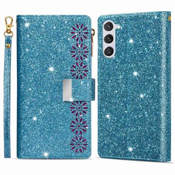 Custodia a Portafoglio Serie Starlight per Samsung Galaxy S23 5G - Blu