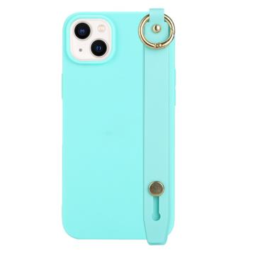 Custodia in TPU con Cinturino Candy Color per iPhone 14 Plus - Baby Blu