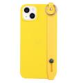 Custodia in TPU con Cinturino Candy Color per iPhone 14 Plus - Gialla