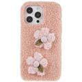 Custodia in TPU Serie Fluffy Flower per iPhone 14 Pro Max - Rosa