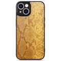 Custodia Rivestita Snake per iPhone 14 - Gialla