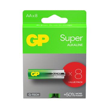 Batterie GP Super G-Tech LR6/AA - 8 pezzi.