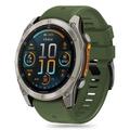 Cinturino in silicone Tech-Protect per Garmin Fenix 5/6/6 Pro/7/8/E - 47mm - Verde militare