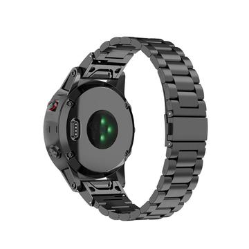 Cinturino in acciaio inossidabile Garmin Fenix 5S/5S Plus/6S/6S Plus/7S - Nero