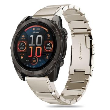 Garmin Fenix 5X/5X Plus/6X/6X Pro/7X/8 Cinturino in acciaio inossidabile Tech-Protect SteelBand - 51mm - Titanio