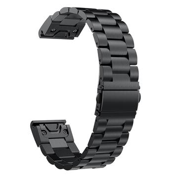 Cinturino in acciaio inossidabile Garmin Fenix 5X - Nero