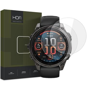 Proteggi Schermo in Vetro Temperato Hofi Premium Pro+ per Garmin Fenix 8 - 47mm - 2 Pezzi.