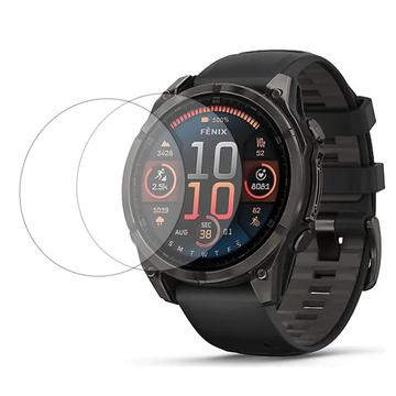 Pellicola salvaschermo in vetro temperato - 9H - per Garmin Fenix 8 - 47mm - 2 pezzi.