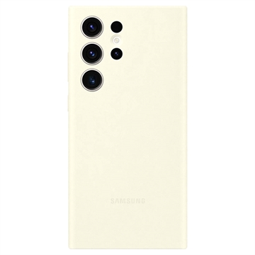 Cover in Silicone per Samsung Galaxy S23 Ultra 5G EF-PS918TUEGWW - Color Crema