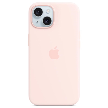 Custodia in Silicone per iPhone 15 Apple con MagSafe MT0U3ZM/A - Rosa Chiaro