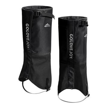 Golovejoy HX39 Ghette impermeabili per gambe - Fodera in peluche per escursioni, arrampicate e sci - L - Nero