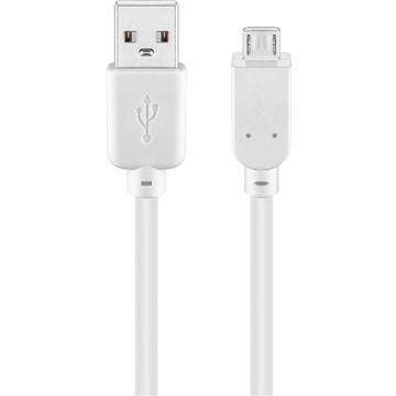 Goobay Cavo micro USB - 0,3 m - Bianco