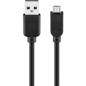 Goobay Cavo micro USB - 5 m - Nero