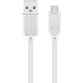 Goobay Cavo micro USB - 5 m - Bianco