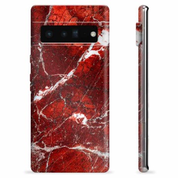 Custodia in TPU per Google Pixel 6 Pro - Marmo rosso